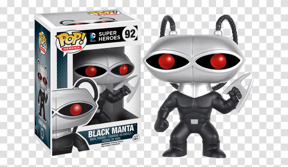 Funko Pop Black Manta, Robot, Toy Transparent Png