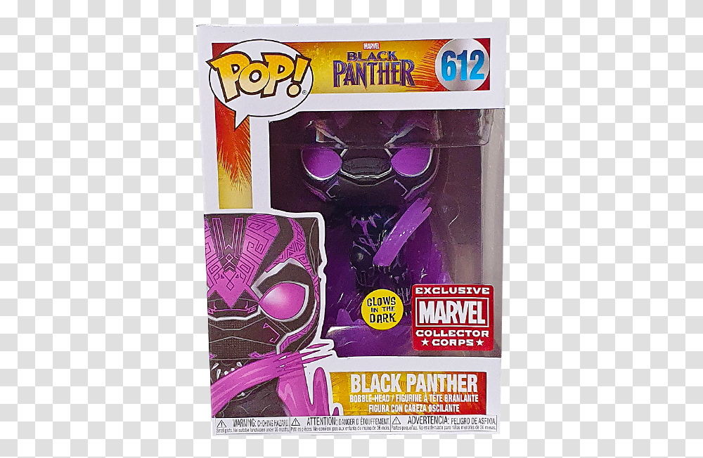 Funko Pop Black Panther Marvel Collector Corps, Poster, Advertisement, Flyer, Paper Transparent Png