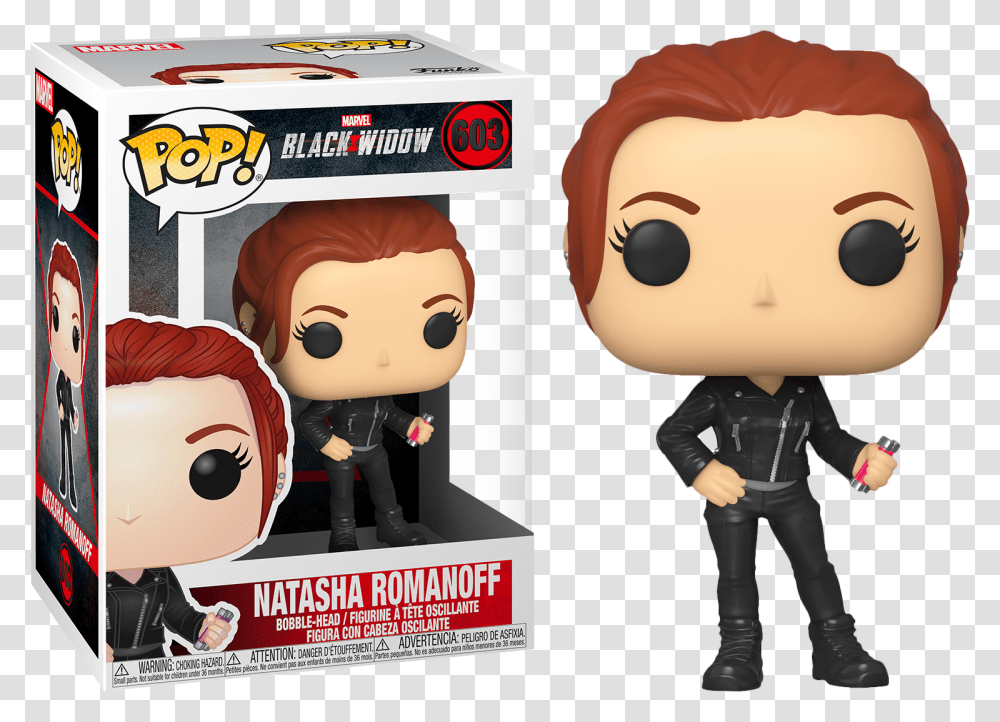 Funko Pop Black Widow, Toy, Doll, Person, Human Transparent Png