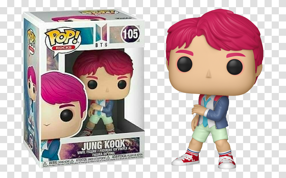 Funko Pop Bts Jungkook, Toy, Person, Human, Figurine Transparent Png