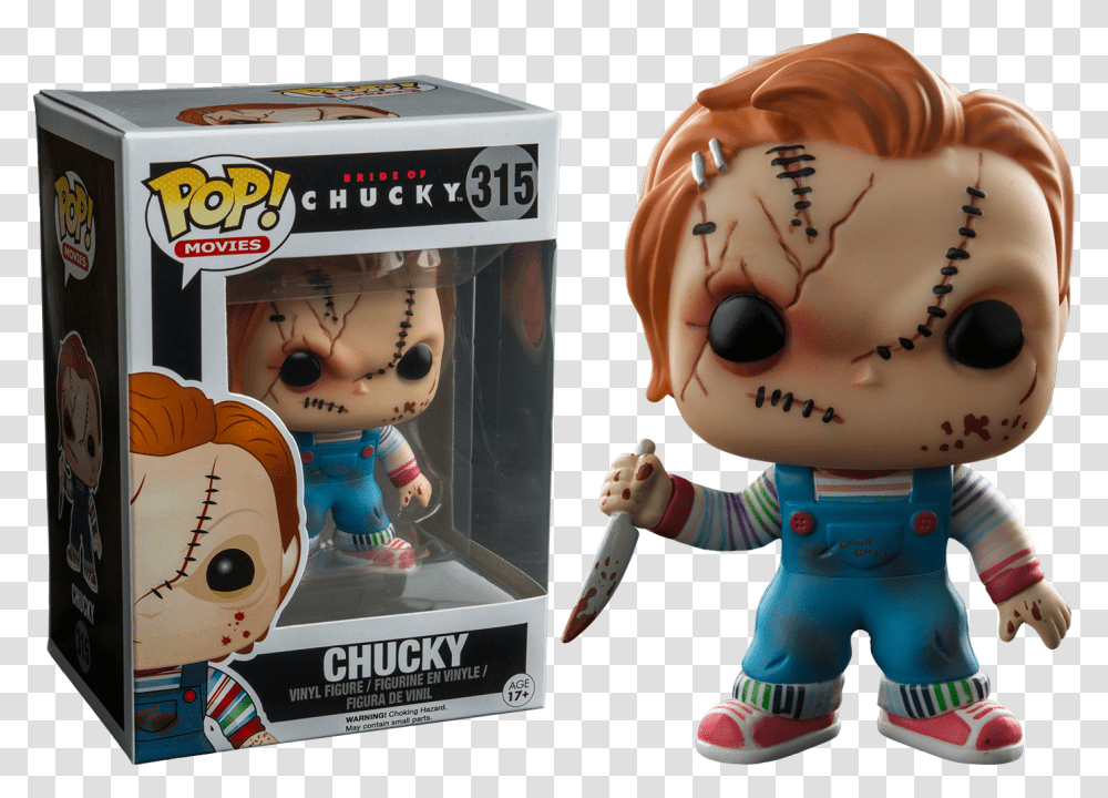 Funko Pop Chucky, Toy, Figurine, Person, Doll Transparent Png
