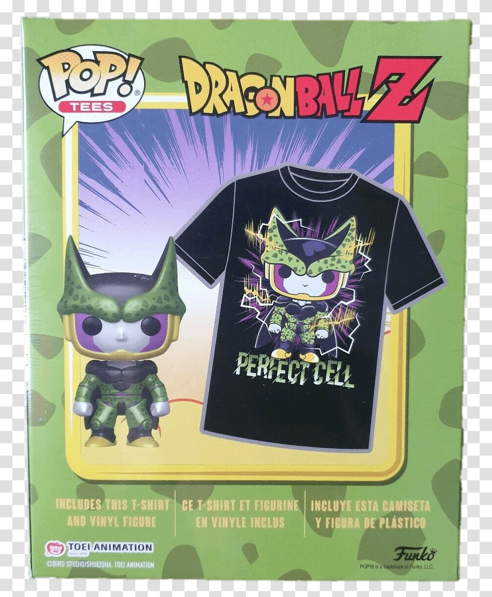 Funko Pop Dragon Ball Z Exclusive Perfect Cell And T Shirt Dragon Ball Z, Clothing, Apparel, Toy, Poster Transparent Png