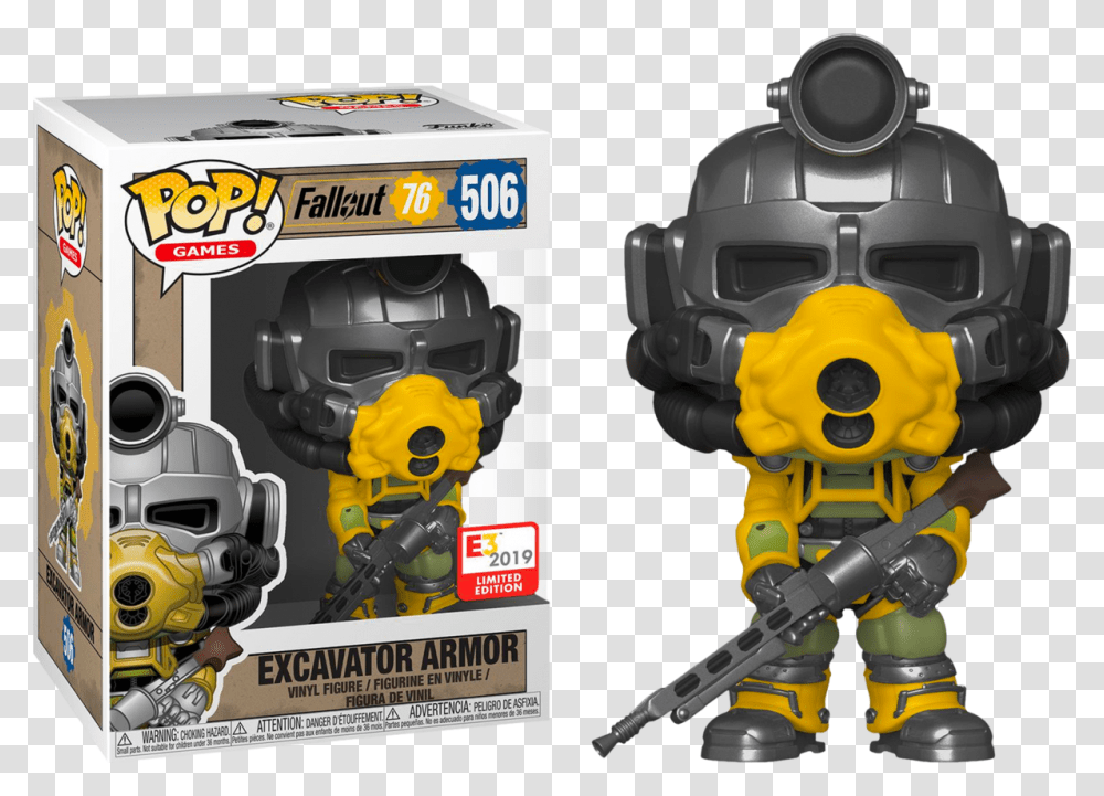 Funko Pop Excavator Armor, Toy, Robot, Helmet Transparent Png