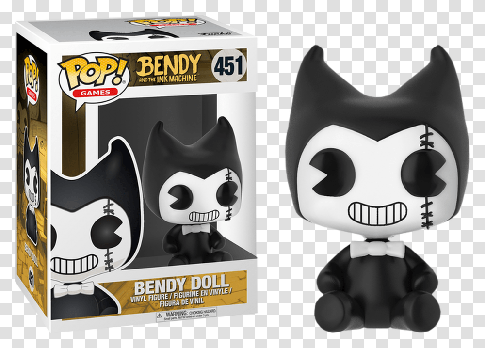 Funko Pop Games Bendy And The Ink Machine Bendy Doll Bendy And The Ink Machine, Poster, Advertisement, Cat, Mammal Transparent Png