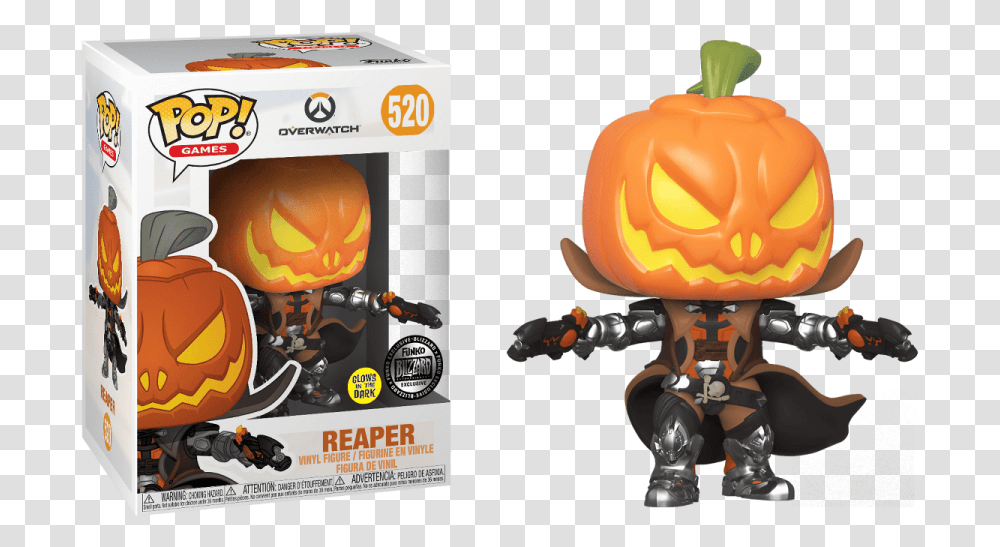 Funko Pop Games Overwatch Reaper Funko Pop, Plant, Toy, Person, Human Transparent Png