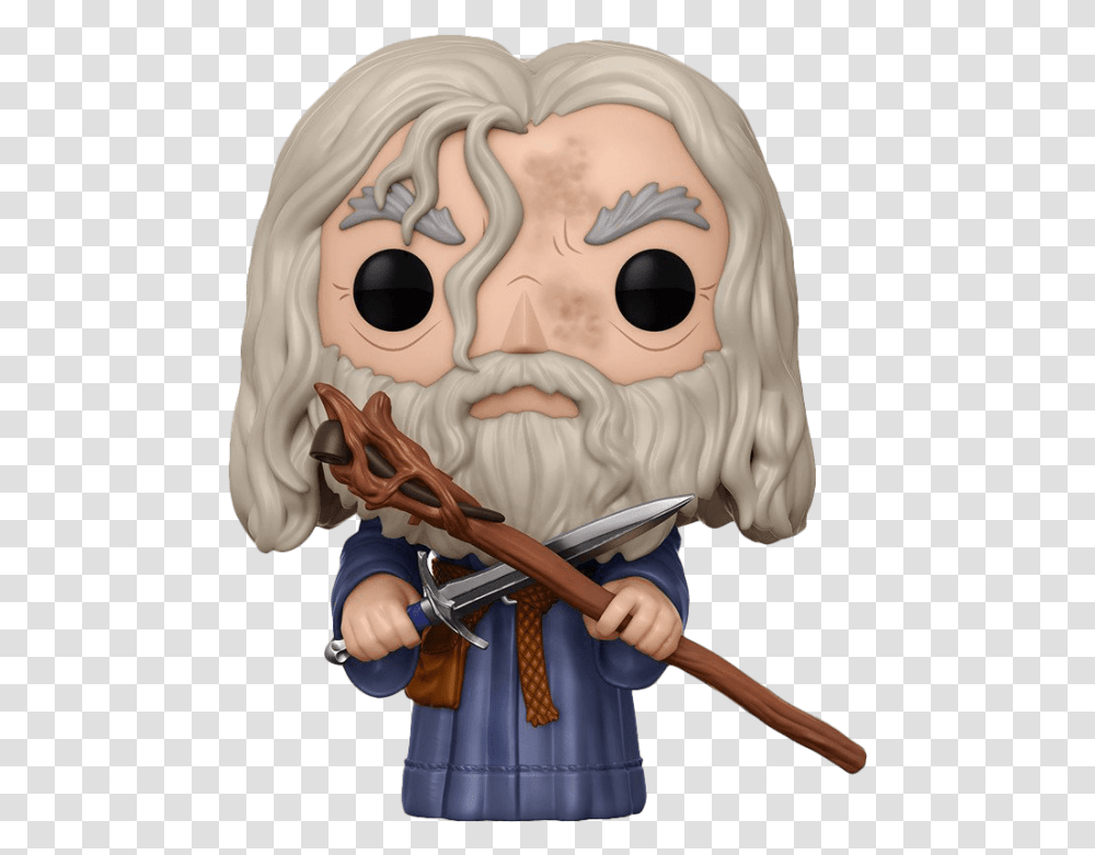 Funko Pop Gandalf, Person, Head, Face, Portrait Transparent Png