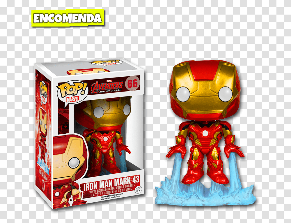 Funko Pop Iron Man Age Of Ultron, Toy, Robot, Figurine Transparent Png
