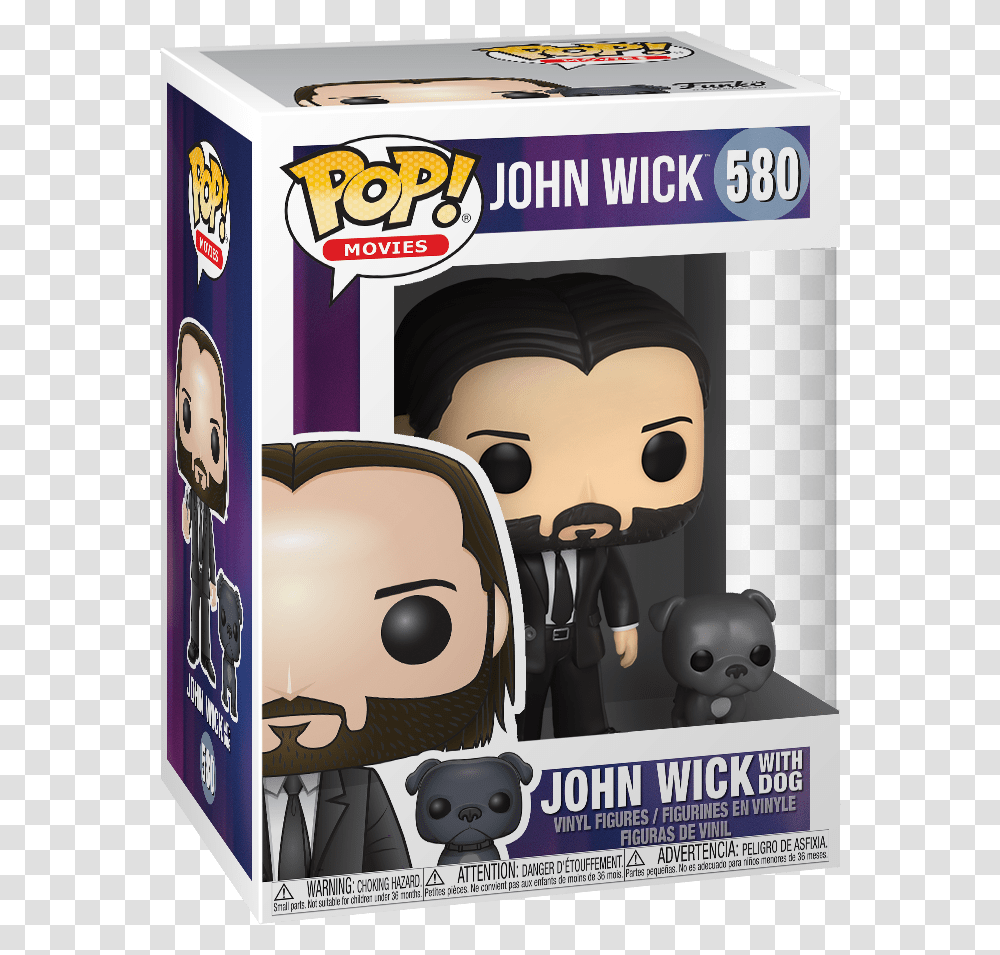 Funko Pop John Wick With Dog, Advertisement, Poster, Flyer, Paper Transparent Png
