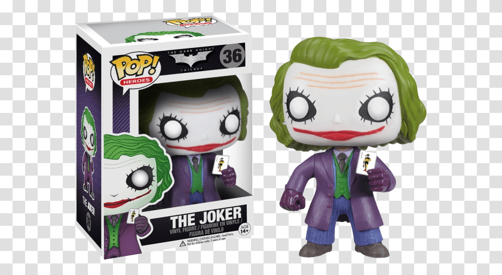 Funko Pop Joker Dark Knight, Toy, Doll, Figurine, Plush Transparent Png