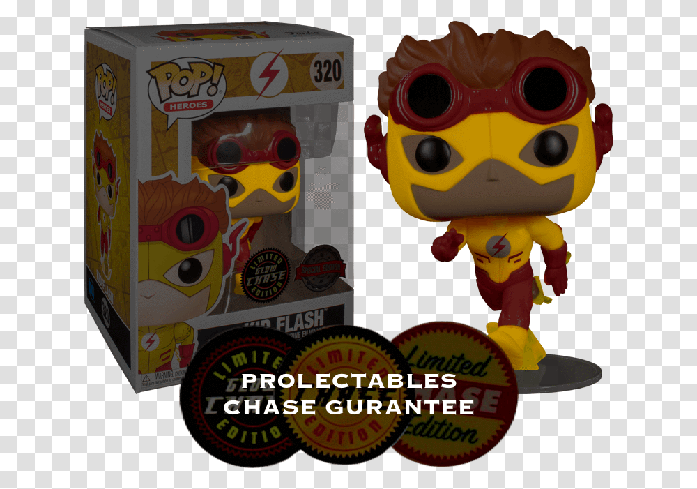 Funko Pop Kid Flash Chase, Toy, Pac Man Transparent Png