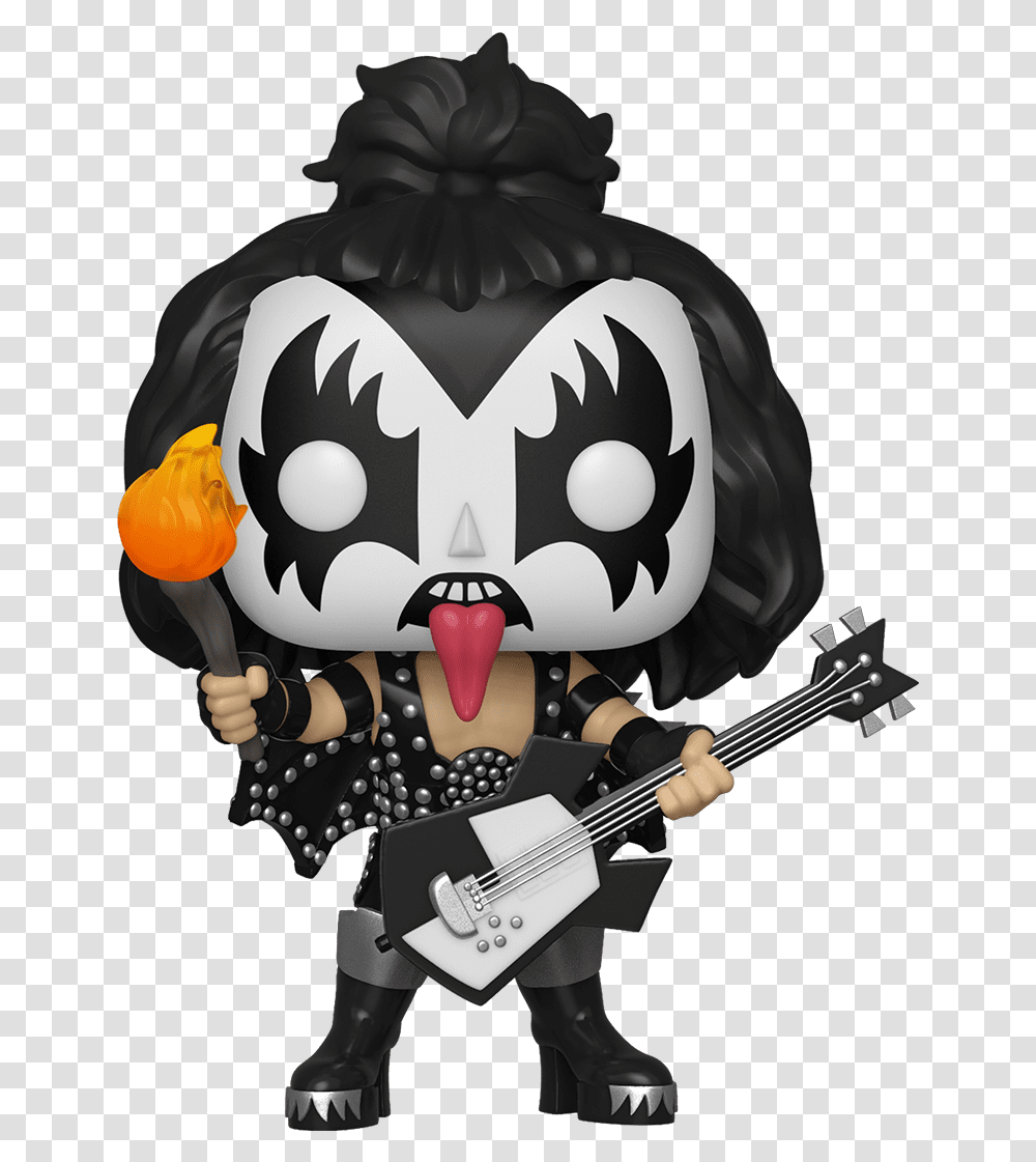 Funko Pop Kiss The Demon, Guitar, Leisure Activities, Musical Instrument, Toy Transparent Png