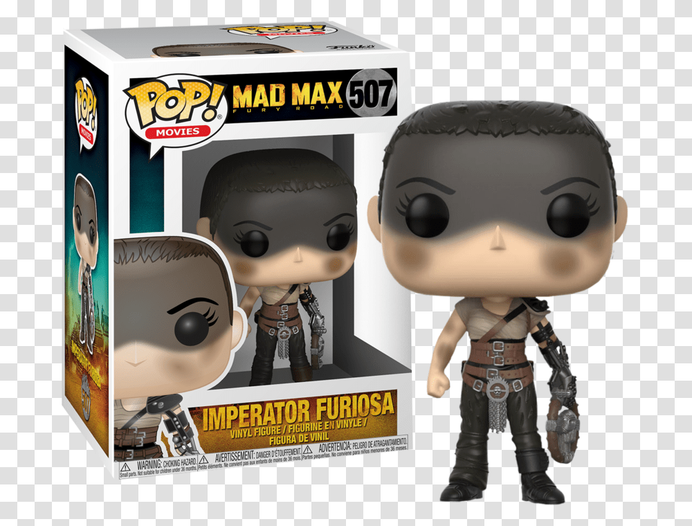 Funko Pop Mad Max Fury Road Funko Pop Mad Max, Doll, Toy, Advertisement, Poster Transparent Png