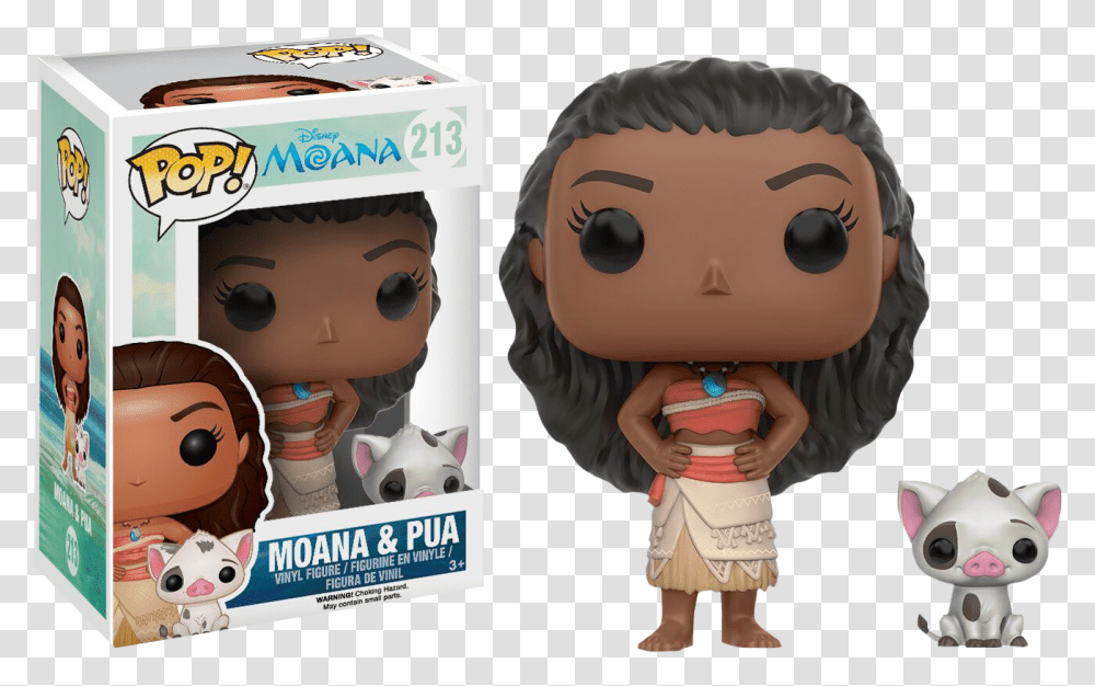 Funko Pop Moana And Pua, Doll, Toy, Outdoors, Nature Transparent Png
