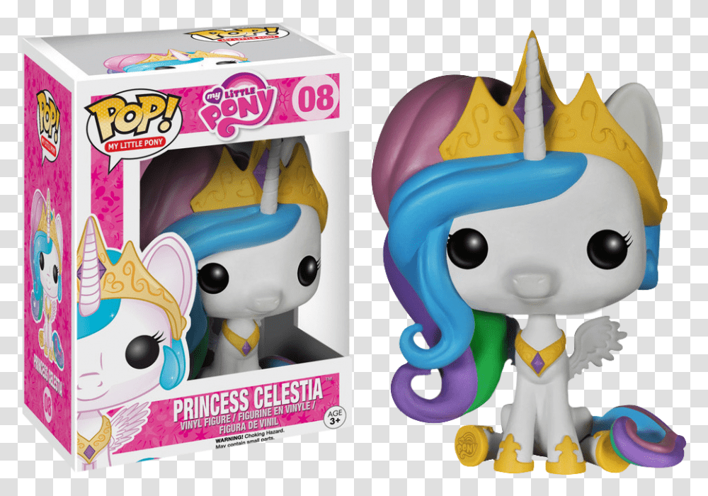 Funko Pop My Little Pony Princess Celestia, Toy, Figurine, Inflatable Transparent Png