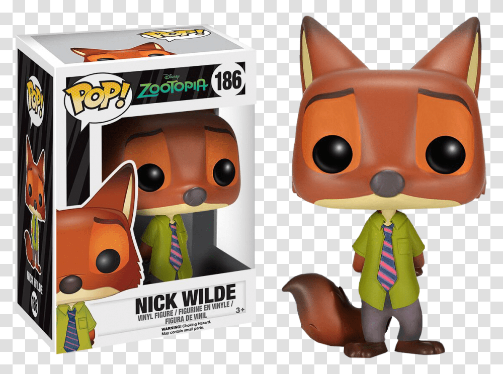 Funko Pop Nick Wilde, Pillow, Cushion, Person, Toy Transparent Png