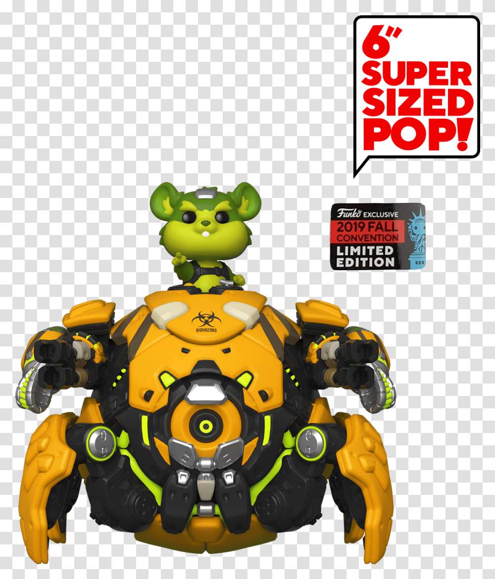 Funko Pop Overwatch Wrecking Ball, Toy, Robot, Bee, Insect Transparent Png