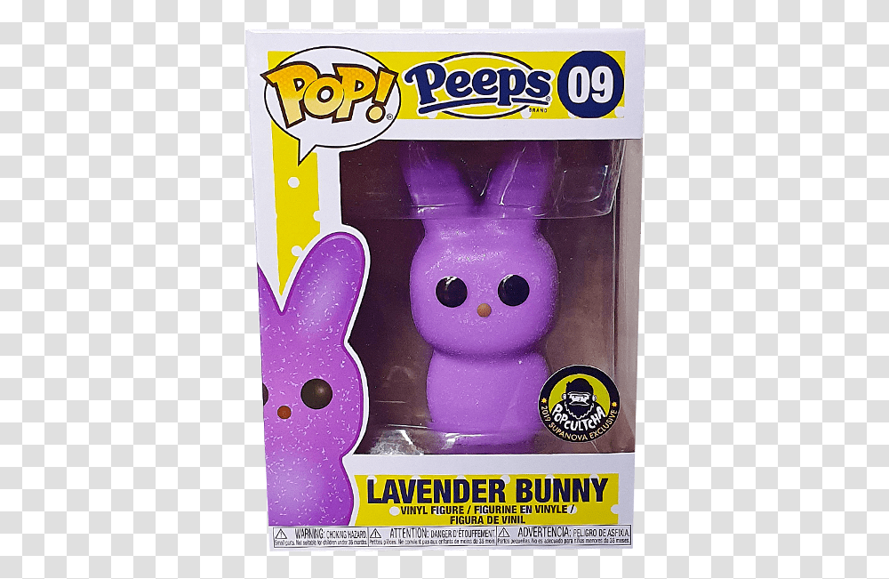 Funko Pop Peeps Lavender Bunny, Poster, Advertisement, Figurine, Food Transparent Png
