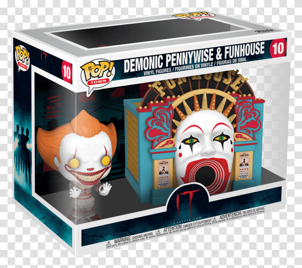 Funko Pop Pennywise Funhouse, Label, Arcade Game Machine, Advertisement Transparent Png