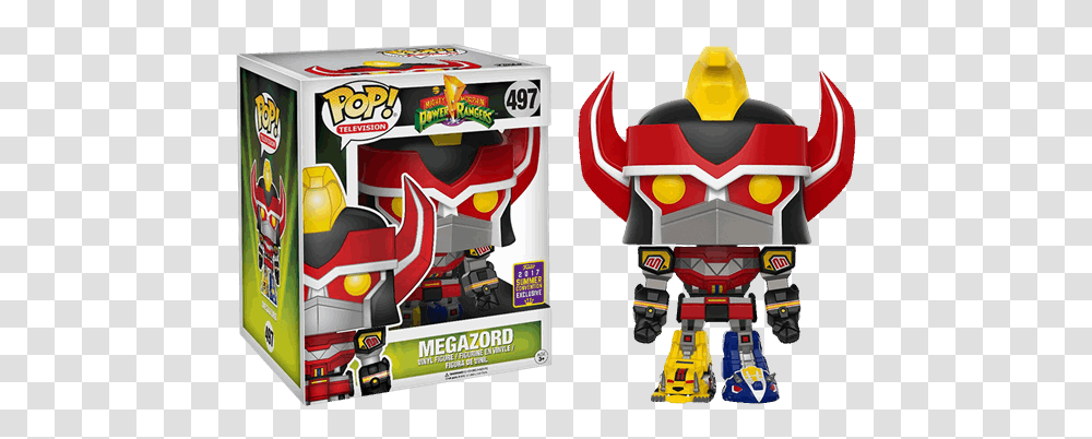 Funko Pop Power Rangers Megazord, Robot, Toy Transparent Png