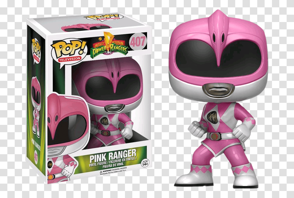 Funko Pop Power Rangers Pink Ranger, Toy, Robot Transparent Png