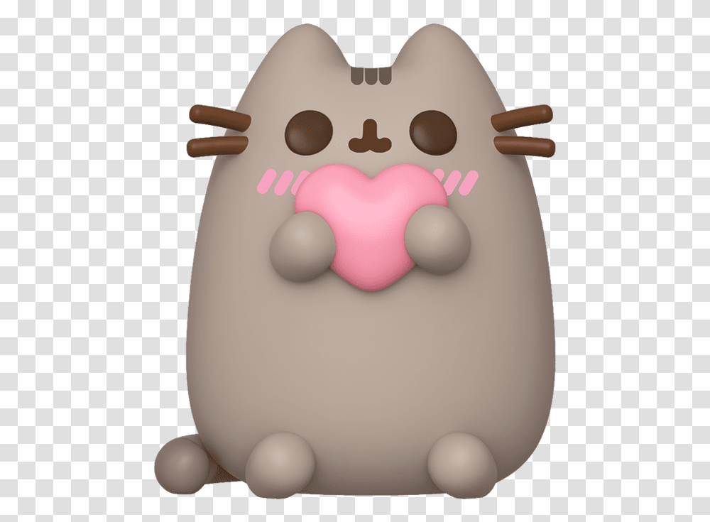 Funko Pop Pusheen W Heart Pusheen Heart Funko, Birthday Cake, Dessert, Food, Animal Transparent Png