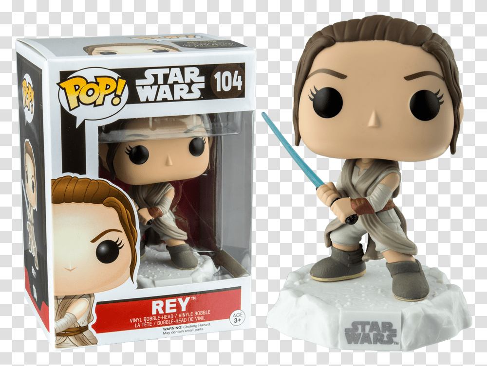 Funko Pop Rey Star Wars, Toy, Figurine, Doll, Person Transparent Png