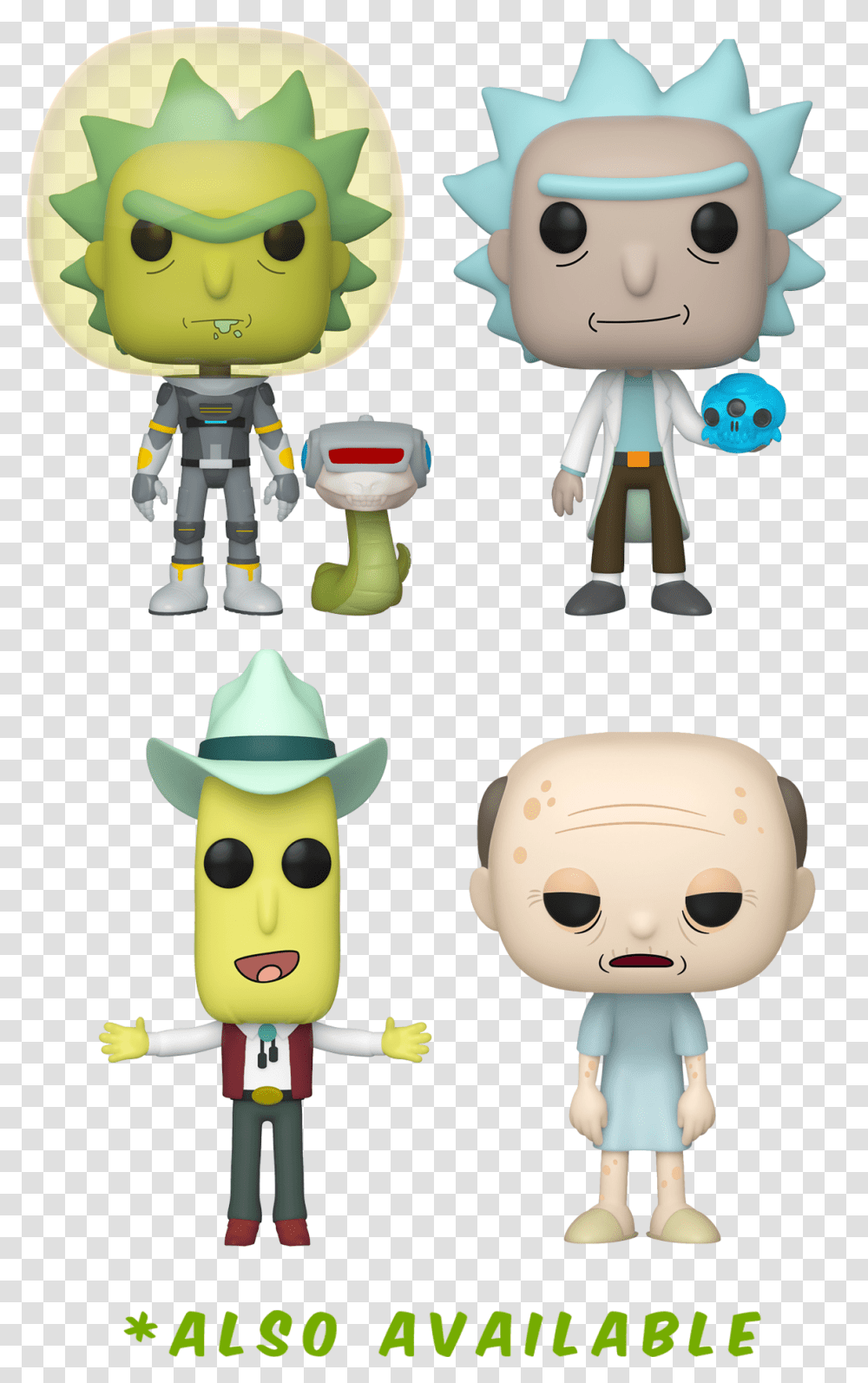 Funko Pop Rick And Morty Funko Set Rick And Morty, Apparel, Robot, Toy Transparent Png