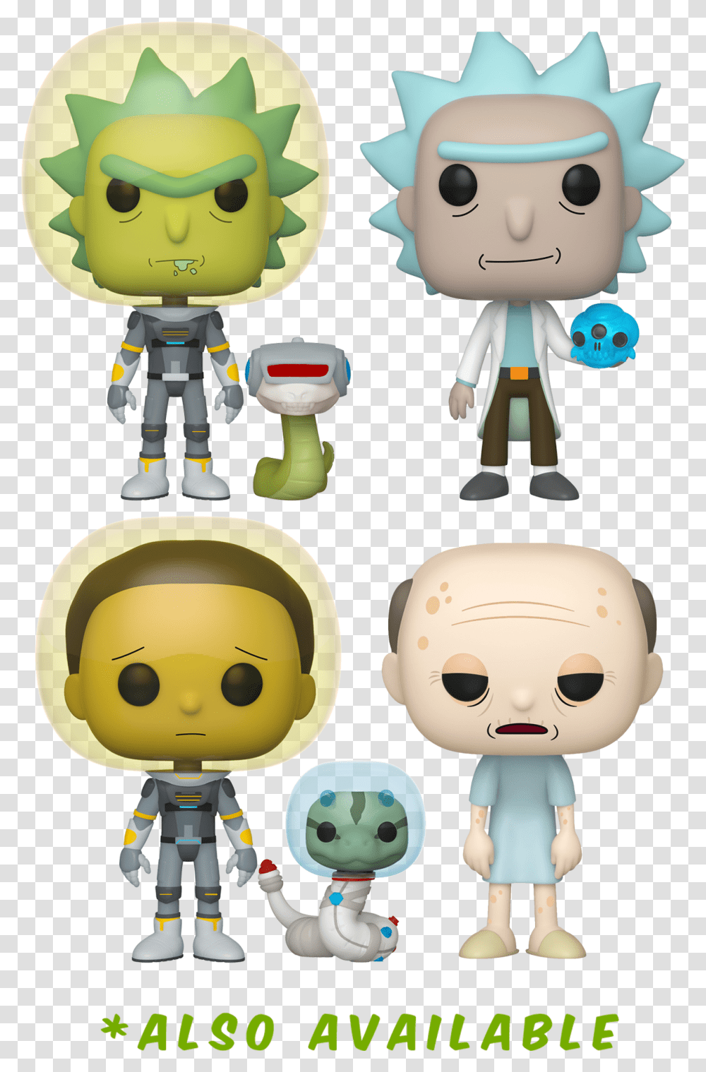 Funko Pop Rick And Morty Rick And Morty Snake Jazz, Toy, Robot, Doll, Figurine Transparent Png