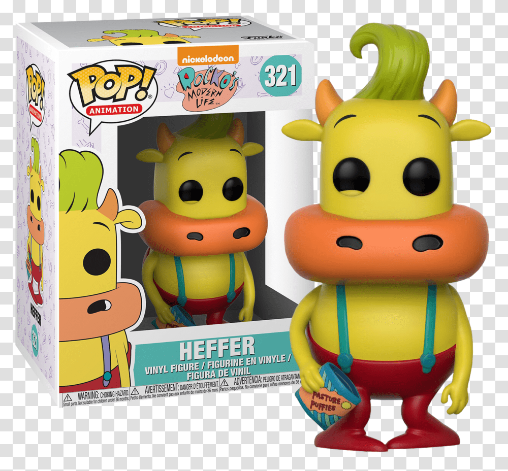 Funko Pop Rocko's Modern Life Heffer, Toy, Outdoors, Nature Transparent Png