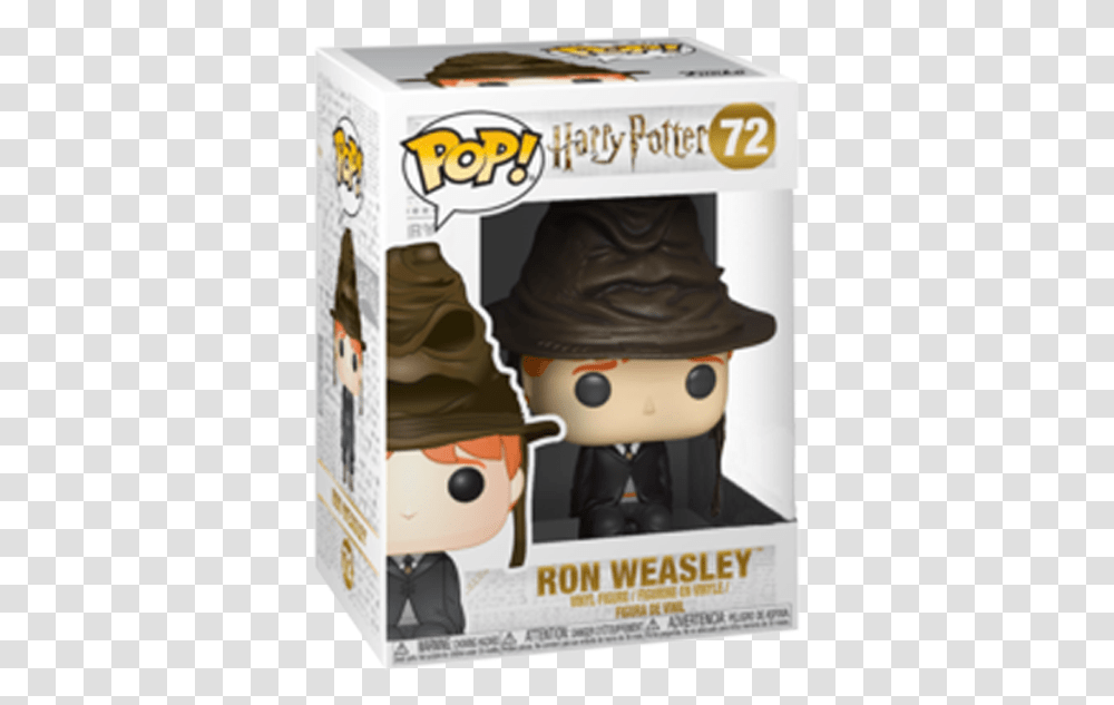 Funko Pop Ron Weasley 72, Person, Toy, Baseball Cap Transparent Png