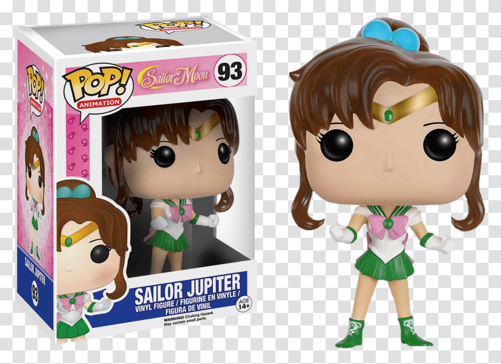 Funko Pop Sailor Moon Jupiter, Doll, Toy, Figurine, Plant Transparent Png