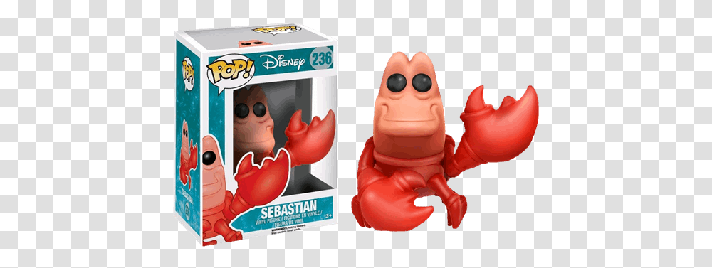 Funko Pop Sebastian Little Mermaid, Person, Human, Toy, Animal Transparent Png