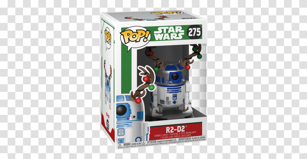Funko Pop Star Wars 275 Christmas R2, Robot Transparent Png