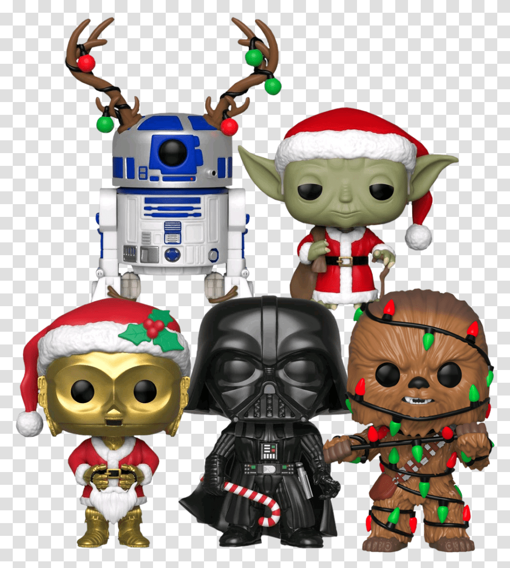 Funko Pop Star Wars Christmas, Robot, Doll, Toy, Person Transparent Png