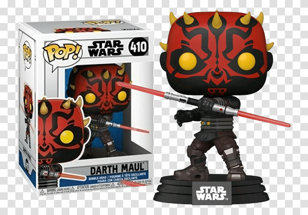 Funko Pop Star Wars Clone Darth Maul 410 Star Wars Funko Pop, Toy Transparent Png