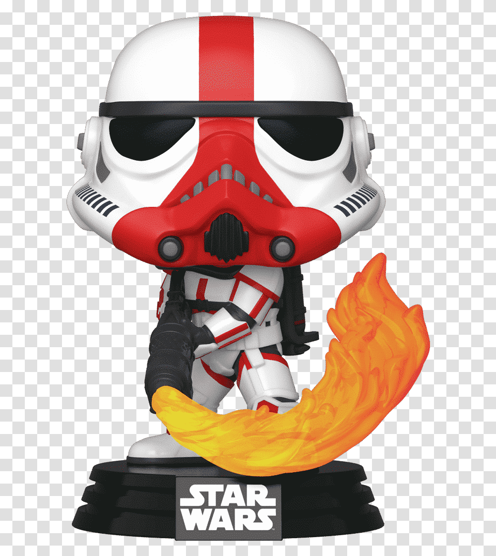 Funko Pop Star Wars Incinerator Trooper Funko Pop, Helmet, Apparel, Person Transparent Png