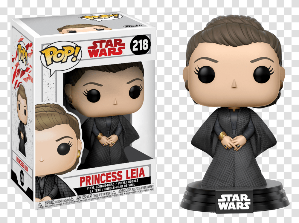 Funko Pop Star Wars Leia, Doll, Toy, Advertisement, People Transparent Png
