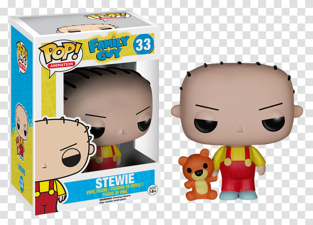 Funko Pop Stewie, Doll, Toy, Label Transparent Png