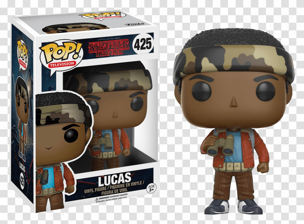 Funko Pop Stranger Things Lucas, Toy, Minecraft, Apparel Transparent Png