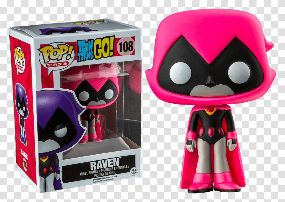 Funko Pop Teen Titans Go Raven Pink, Toy, Cushion, Plush Transparent Png