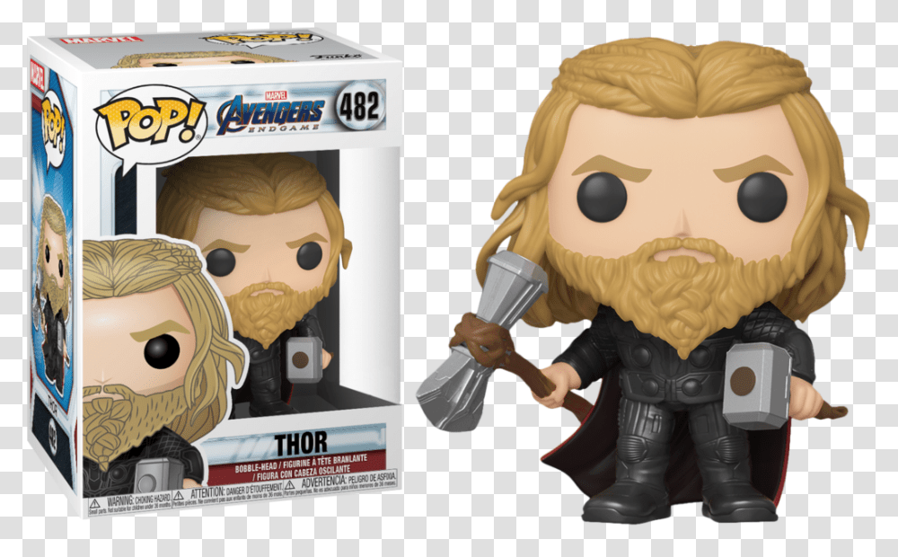Funko Pop Thor Endgame, Toy, Person, Figurine, Leisure Activities Transparent Png