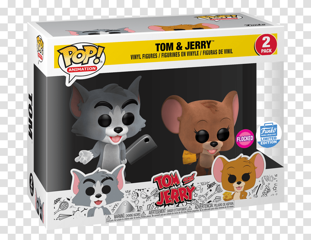 Funko Pop Tom And Jerry Flocked, Label, Sticker, Word Transparent Png