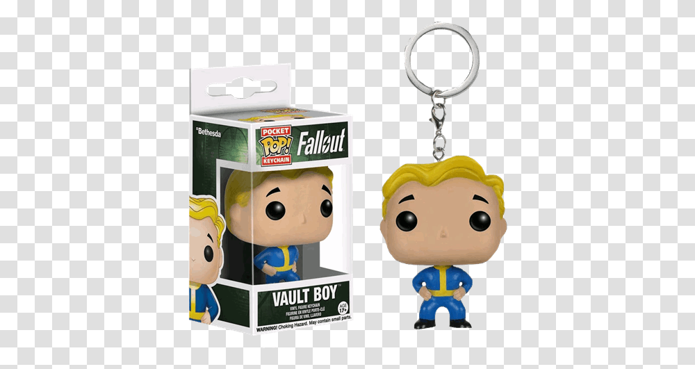 Funko Pop Vault Boy Keychain, Toy, Plush, Outdoors Transparent Png