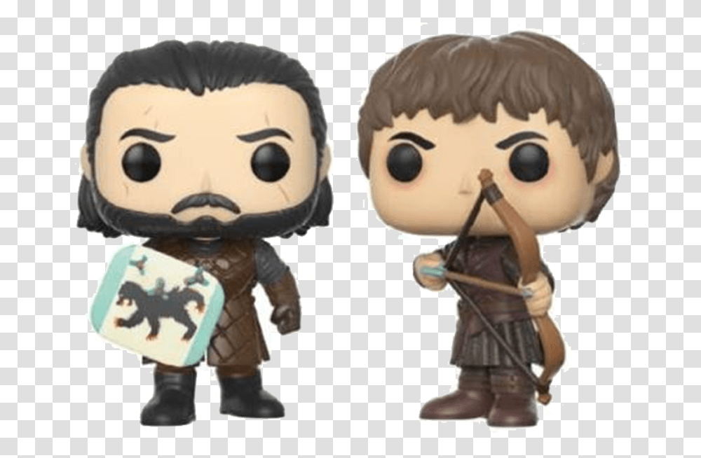 Funko Pop Vinyl Game Of Thrones Jon Snow And Ramsay Bolton Twin Pack, Toy, Figurine, Sweets, Food Transparent Png