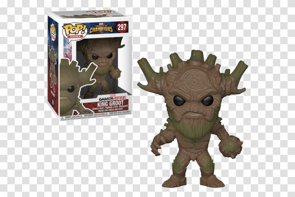 Funko Pop Vinyl Marvel Contest Of Champions Funko Pop King Groot, Toy, Green, Animal Transparent Png