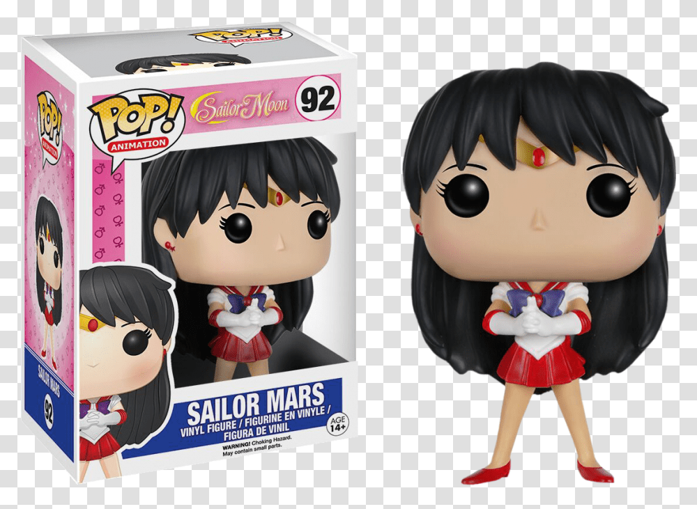 Funko Sailor Mars, Doll, Toy, Comics, Book Transparent Png