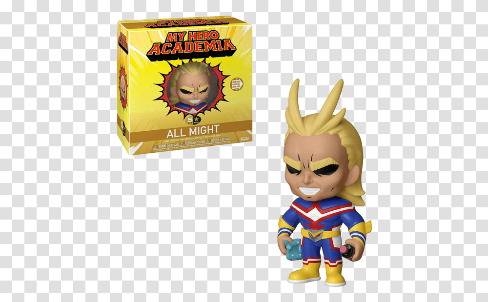 Funko Star 5 My Hero Academia All Might, Person, Human, Toy Transparent Png