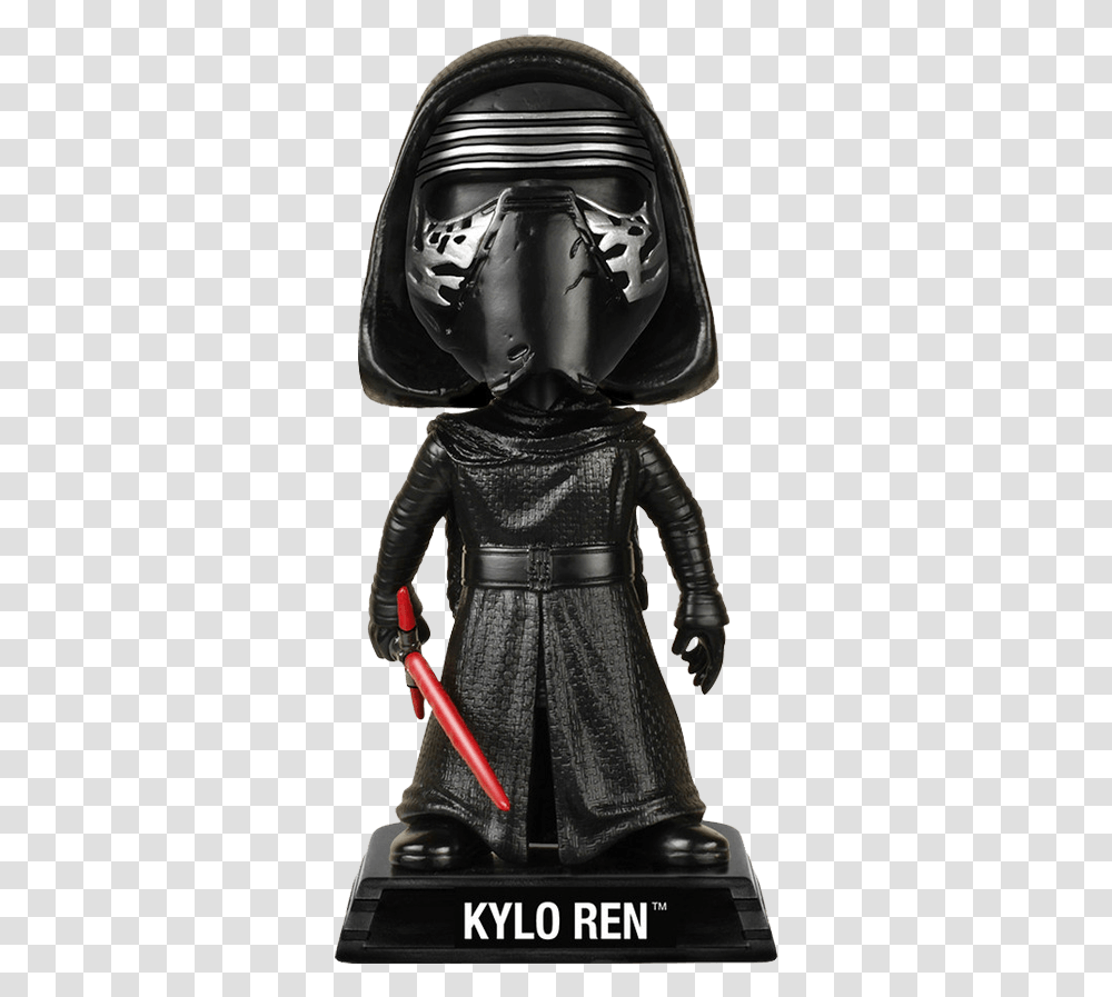 Funko Star Wars Ep Vii Kylo Ren Kylo Ren Bobble Head, Helmet, Clothing, Person, Figurine Transparent Png
