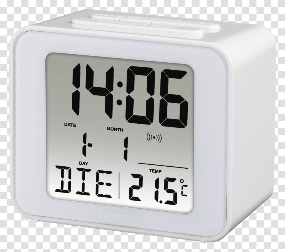 Funkwecker Wei Digital, Clock, Digital Clock, Alarm Clock Transparent Png