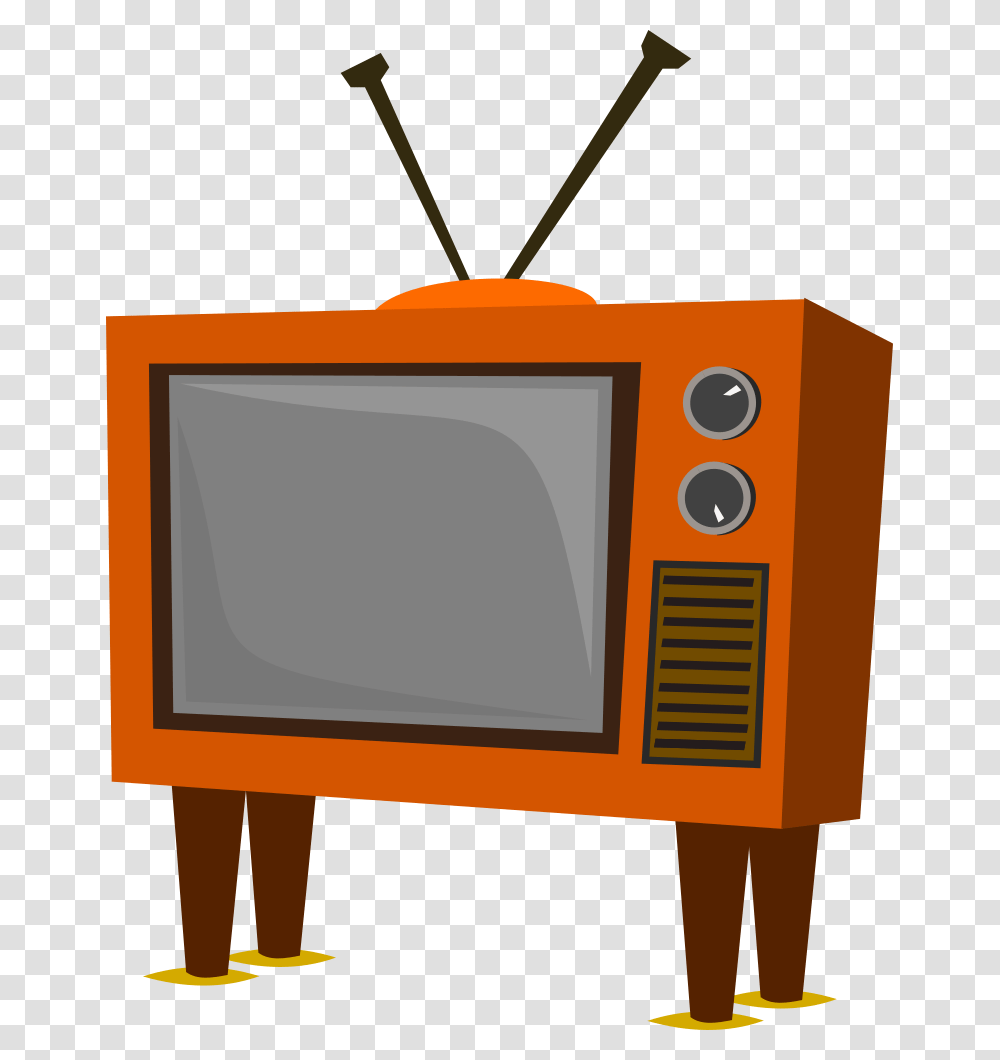 Funky Old Tv Tv Clipart, Monitor, Screen, Electronics, Display Transparent Png